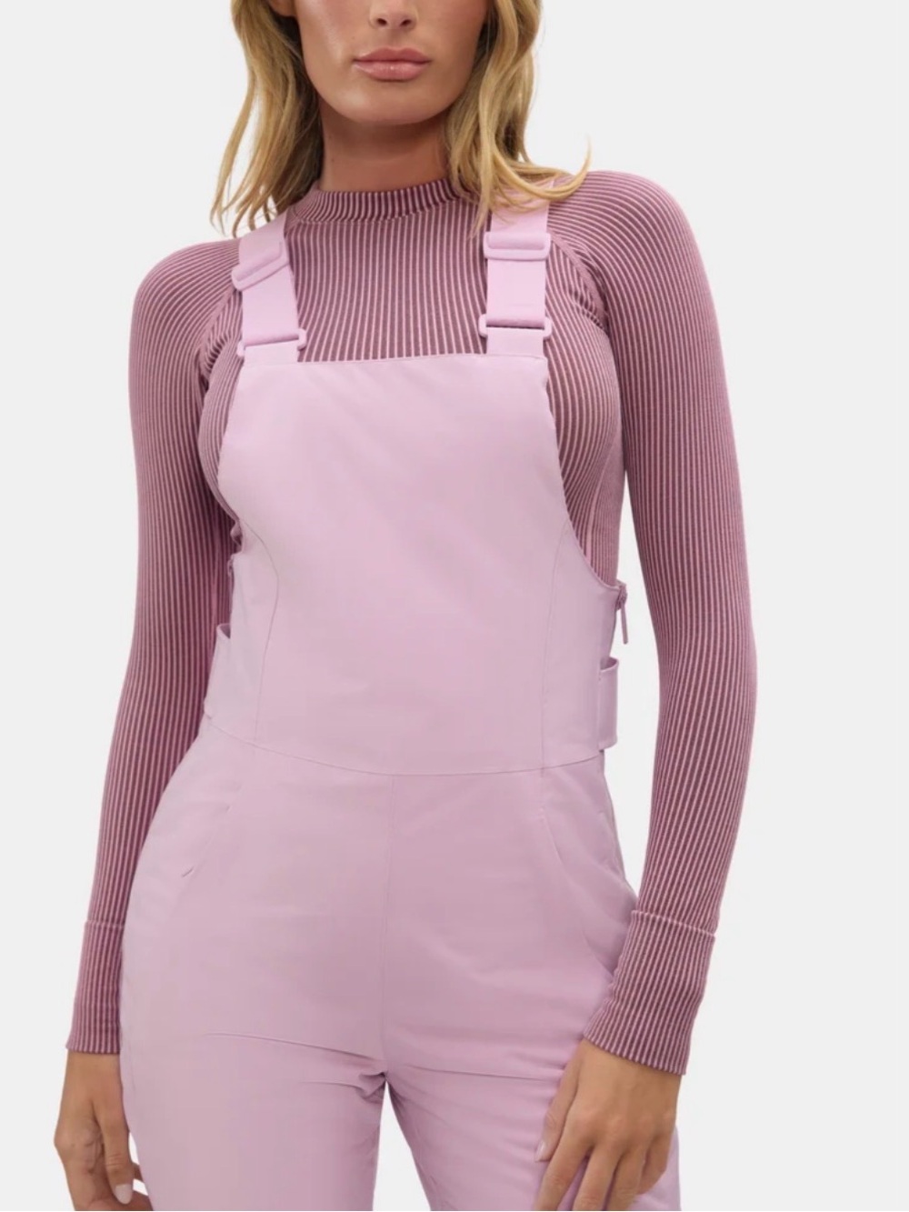 Halfdays Carson Ski Bibs in Amethyst, Size Medium